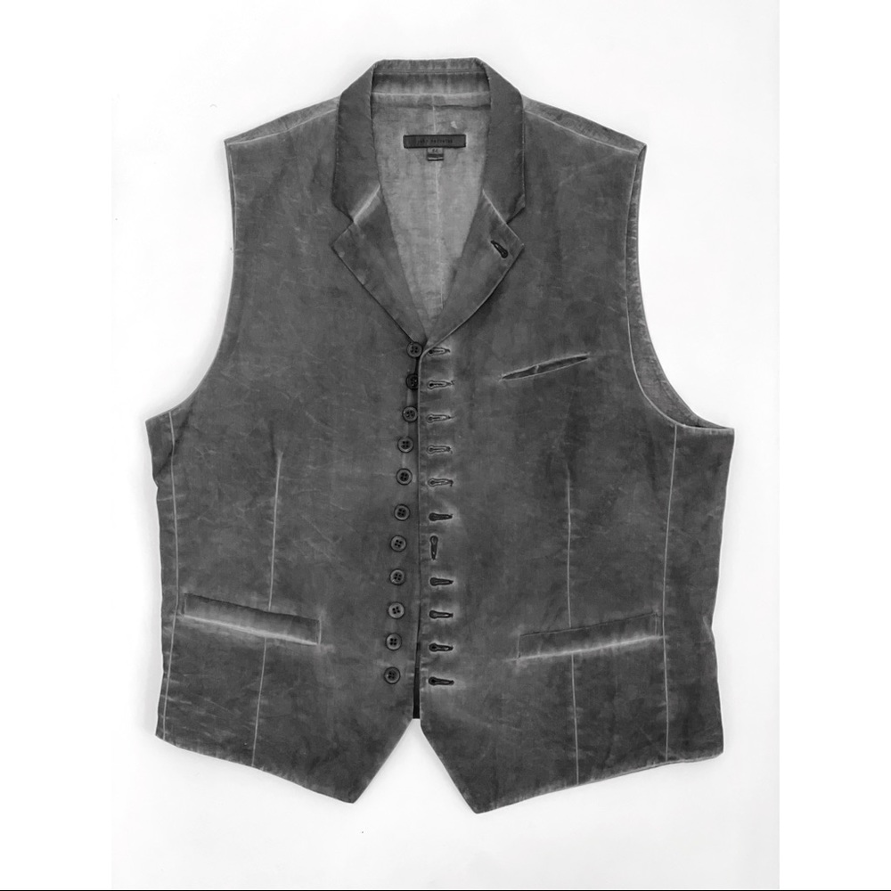 John Varvatos Multibutton Vest Size 54 EU Grey